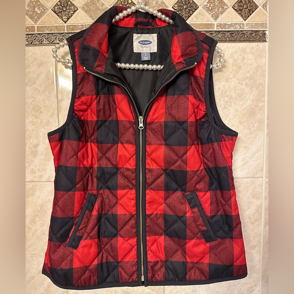 Buffalo Plaid Old Navy Vest